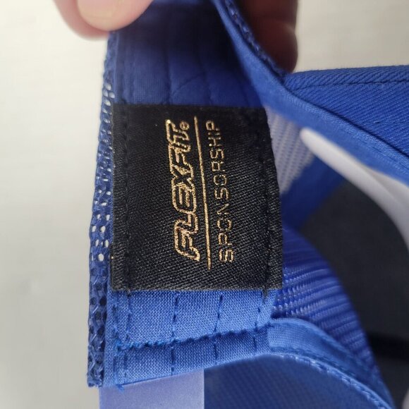 Travis Mathew Blue Big Bend Snapback Pineapple Mesh Back Trucker Hat - Picture 6 of 7